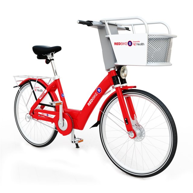 Bike Red Bike BCycle 3D Model .c4d .max .obj .3ds .fbx .stl .blend 