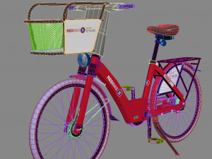 Bike Red Bike BCycle 3D Model