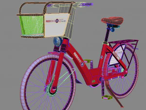Bike Red Bike BCycle 3D Model