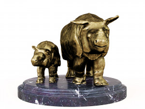 Rhinoceroses 3D Model