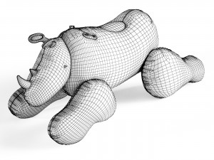 Inflatable Rhino Pop Art 3D 模型