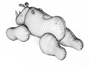 Inflatable Rhino Pop Art 3D 模型
