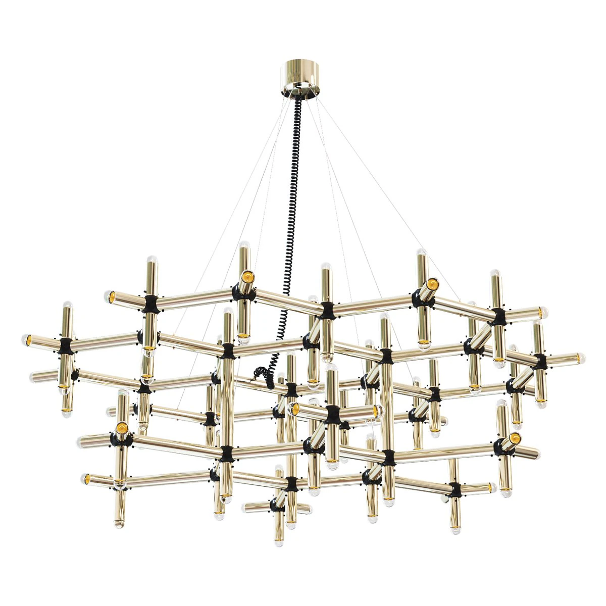Chandelier Robert Haussmann ceiling lamp 3D Model .c4d .max .obj .3ds .fbx .stl .blend