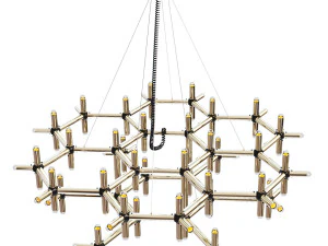 Chandelier Robert Haussmann ceiling lamp 3D Model