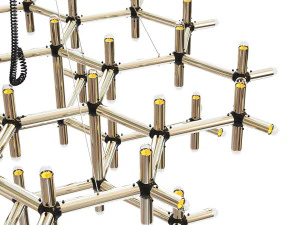 Chandelier Robert Haussmann ceiling lamp 3D Model