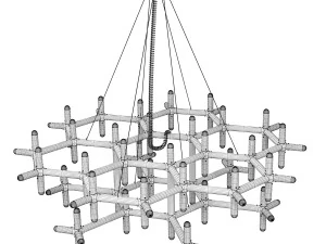 Chandelier Robert Haussmann ceiling lamp 3D Model