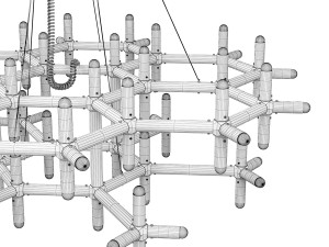 Chandelier Robert Haussmann ceiling lamp Modèle 3D