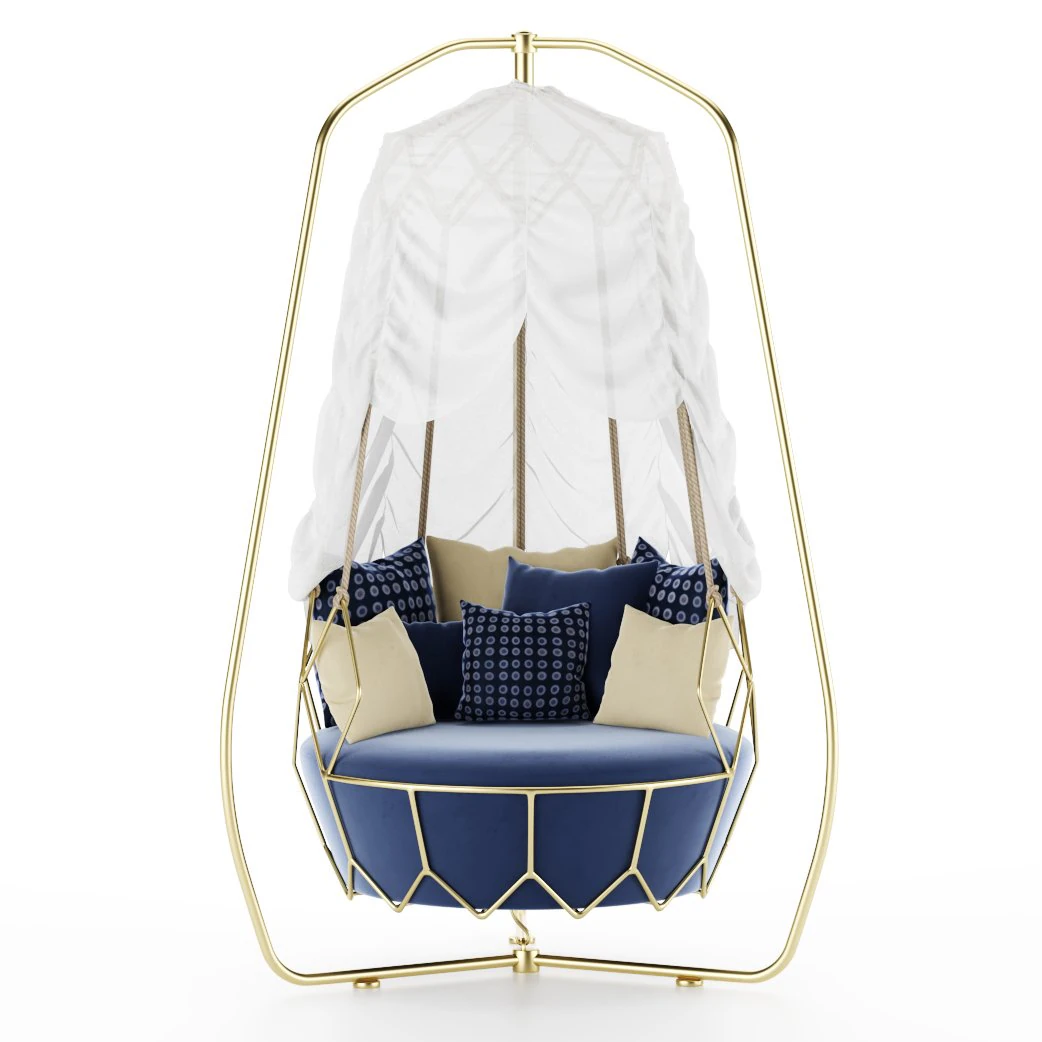 Roberti Rattan Gravity swing sofa 3D Model .c4d .max .obj .3ds .fbx .stl .blend 