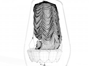 Roberti Rattan Gravity swing sofa Model 3D