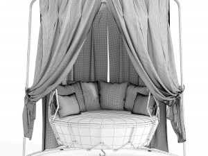 Roberti Rattan Gravity swing sofa 3D मॉडल