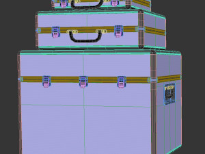 ROC Flight suitcase set Modello 3D