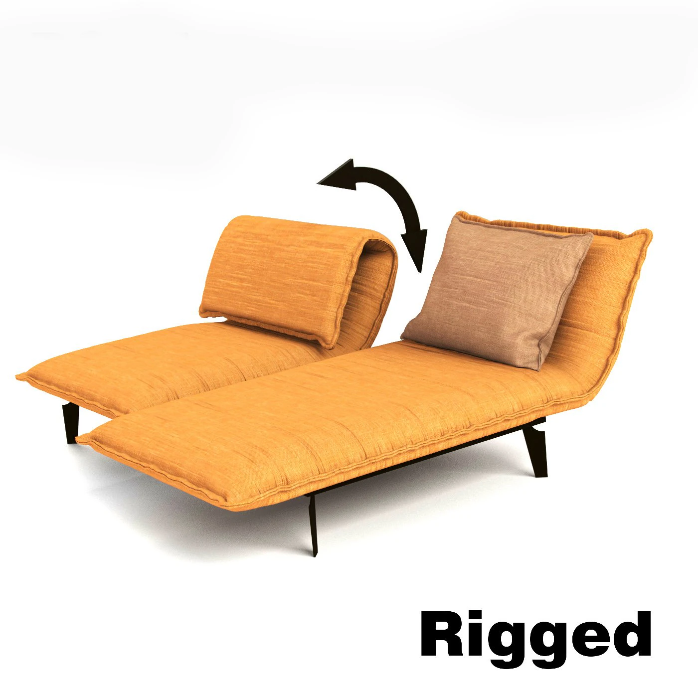 Sofa Rolf Benz Nova 3D Model .c4d .max .obj .3ds .fbx .stl .blend 