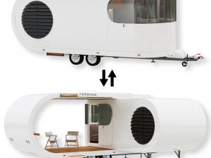 Romotow camper camper trailer 3D 모델