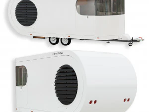 Romotow camper camper trailer 3D Model