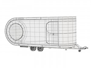 Romotow camper camper trailer 3D Модель