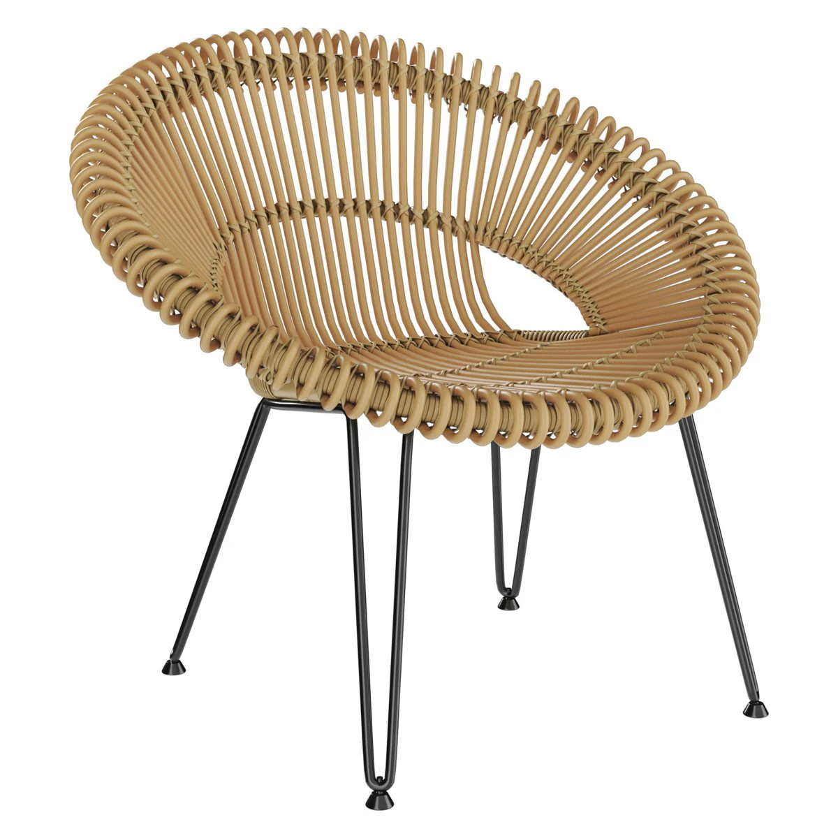Roy Lounge Camel Chair 3D Model .c4d .max .obj .3ds .fbx .stl .blend
