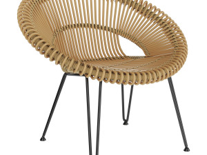Roy Lounge Camel Chair 3D Модель