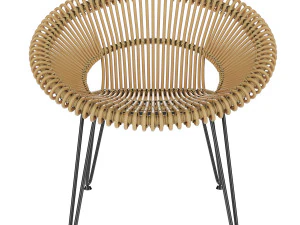 Roy Lounge Camel Chair 3D Model