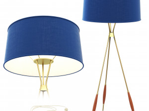 Mulberry Tripod Floor Lamp 3D Model