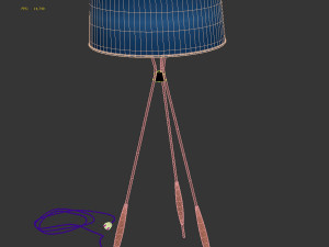 Mulberry Tripod Floor Lamp Model 3D