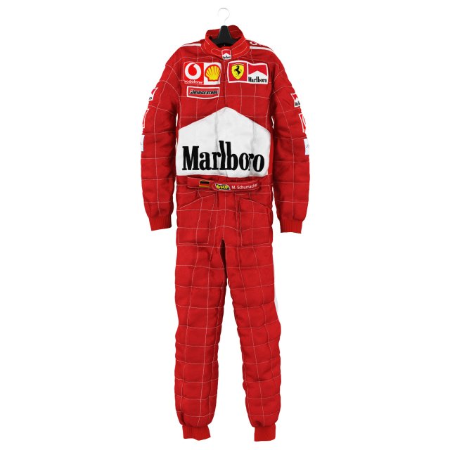 Schumacher racing suit Modelo 3D .c4d .max .obj .3ds .fbx .stl .blend 