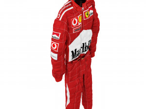 Schumacher racing suit Modelo 3D
