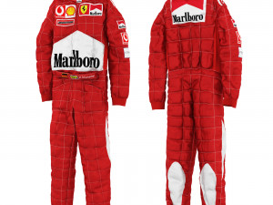 Schumacher racing suit Modelo 3D