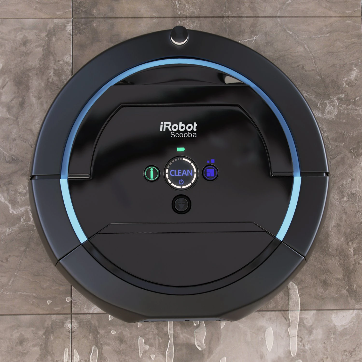 The cleaning robot vacuum cleaner iRobot Scooba 450 3D Model .c4d .max .obj .3ds .fbx .stl .blend