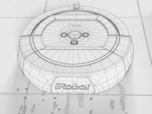The cleaning robot vacuum cleaner iRobot Scooba 450 3D Model
