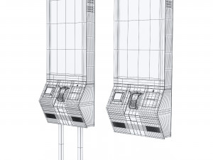 Self-service kiosk 3D Model