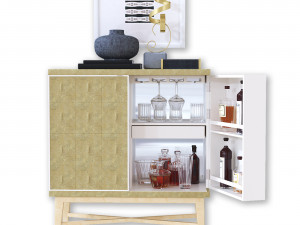 Seymour Bar Cabinet Modelo 3D