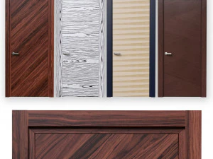 Шпонированные двери 3D Модель