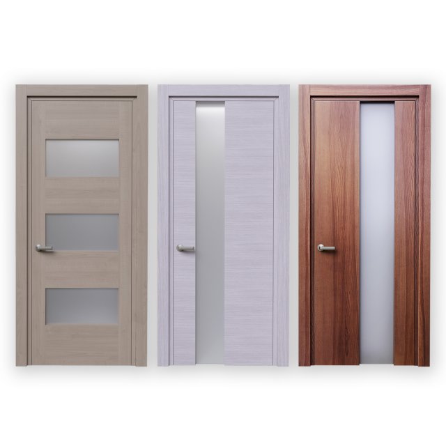 Glass veneer doors 3Dモデル .c4d .max .obj .3ds .fbx .stl .blend 