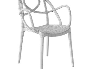 Sketch Chair Stackable Russet 3D Model