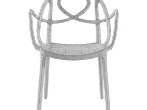 Sketch Chair Stackable Russet 3D Model