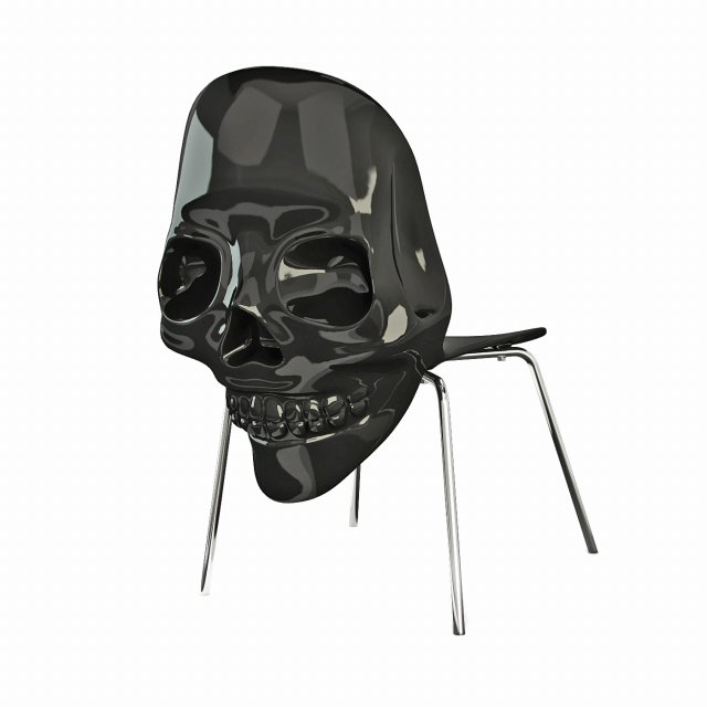 Chair skull 3D Модель .c4d .max .obj .3ds .fbx .stl .blend 