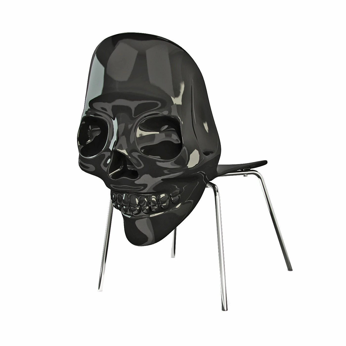 Chair skull 3D Model .c4d .max .obj .3ds .fbx .stl .blend 
