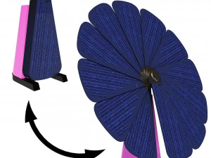 Panel solar SmartFlower Modelo 3D