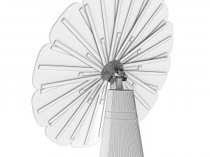 Solar panel SmartFlower 3D-Modell