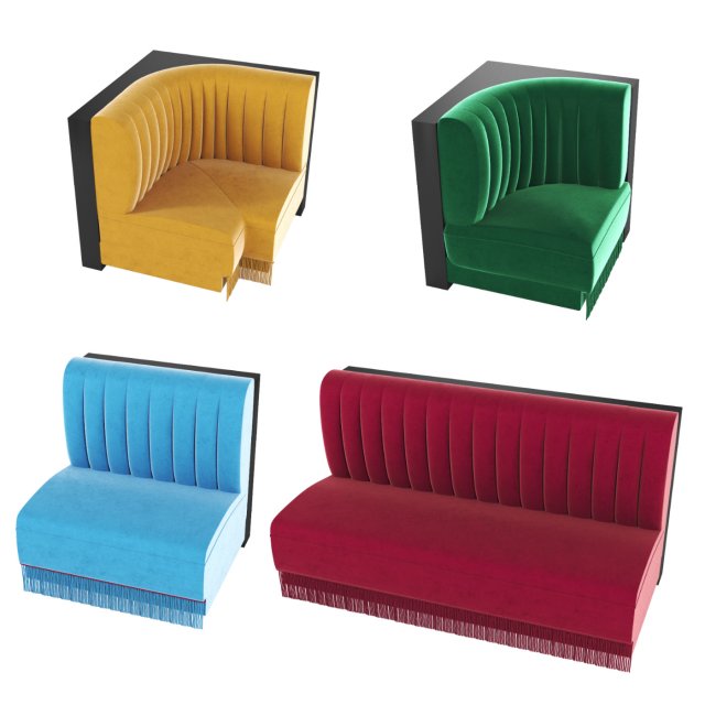 Sofa constructor 3D 模型 .c4d .max .obj .3ds .fbx .stl .blend 