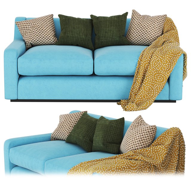 Sofa Jane Rose Uniacke Model 3D .c4d .max .obj .3ds .fbx .stl .blend 