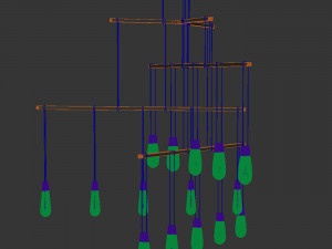 Chandelier Sonnenman lite Suspenders Model 3D