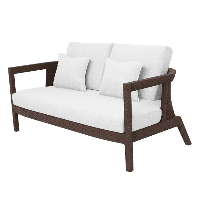 Sofa South Beach Loveseat Kannoa 3D 模型 .c4d .max .obj .3ds .fbx .stl .blend 
