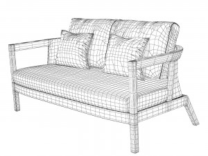 Sofa South Beach Loveseat Kannoa 3D 模型