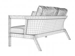 Sofa South Beach Loveseat Kannoa 3D 模型