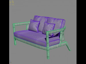 Sofa South Beach Loveseat Kannoa 3D 模型