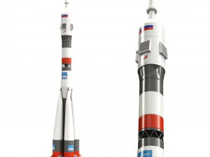 Model Roket Taşıyıcı Soyus M1 144 3D Model