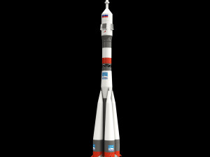 Model Rocket Carrier Soyus M1 144 3D Модель