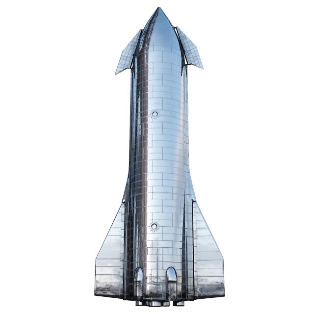 SpaceX Starship M110 Modelo 3D .c4d .max .obj .3ds .fbx .stl .blend 