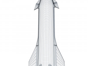 SpaceX Starship M110 Modelo 3D
